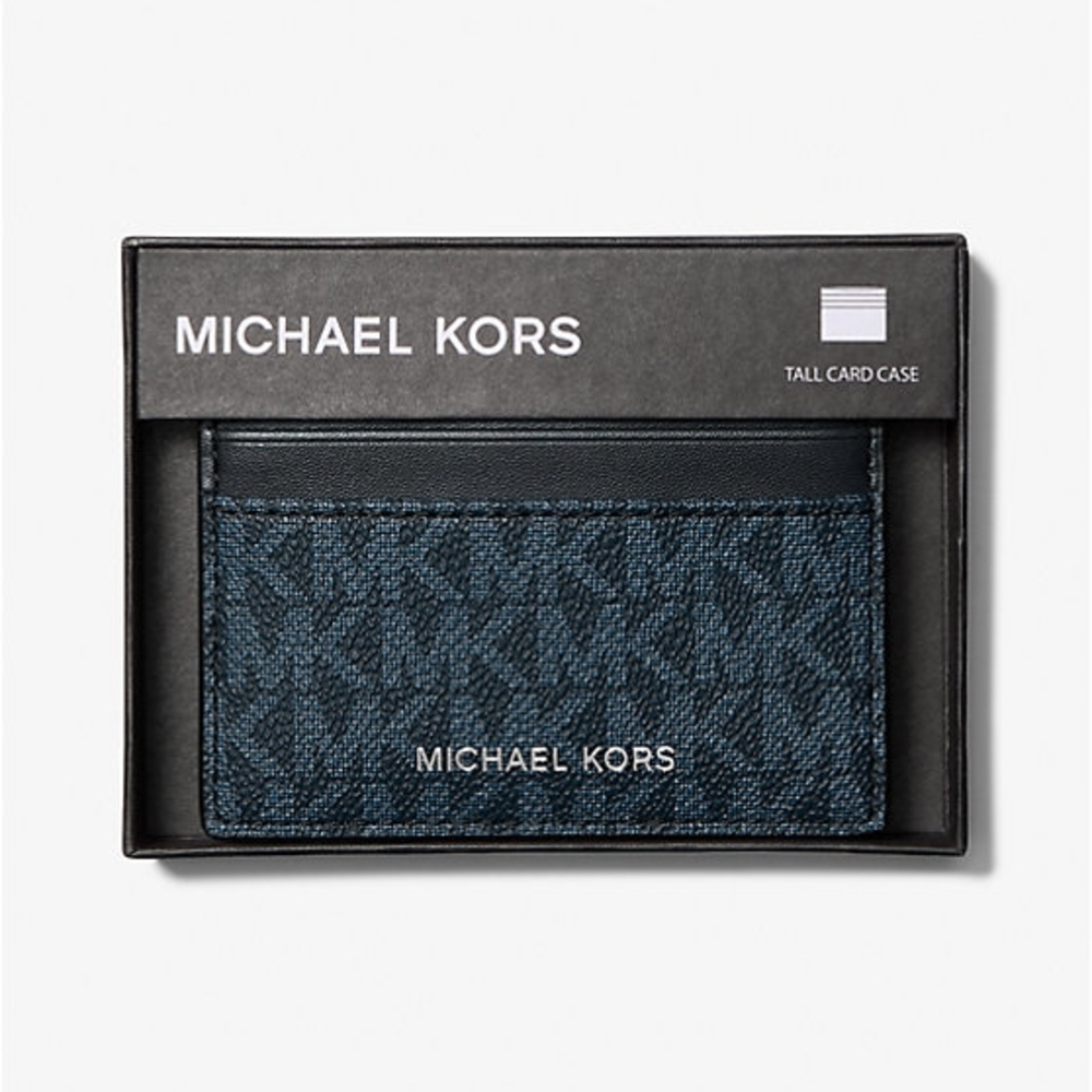 Michael Kors Cooper Blue Card Case